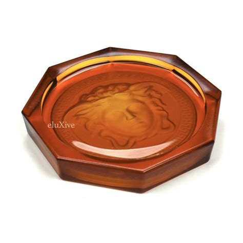 versace ashtray black|Versace coasters.